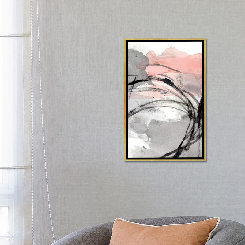 « Around the corner II » par Ethan Harper, reproduction d’art, Pas de tapis, H 26 po x l 18 po x 1,5 po, Toile encadrée d'or