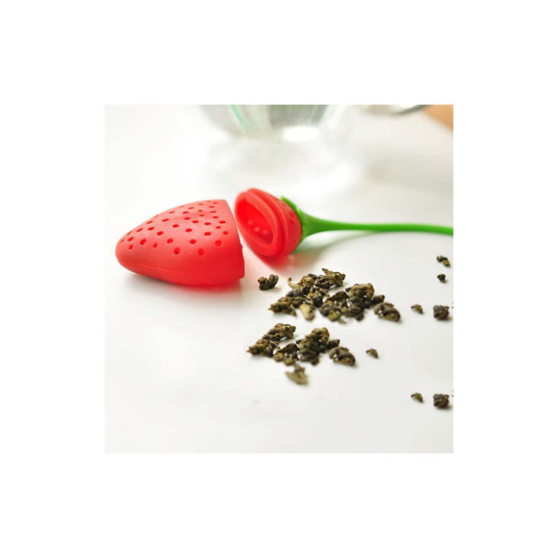 Infuseur de thé en silicone vandue corporation fraise