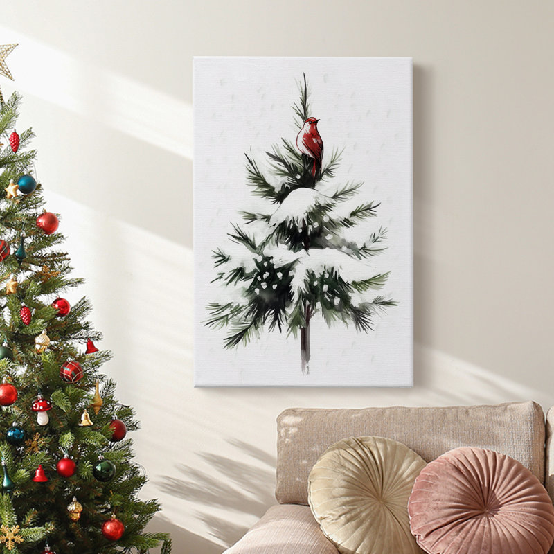 Art des Fêtes de Noël - Toile tendue avec châssis CD XXXII, H 24 po x l 16 po