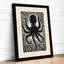 Octopus Starburst Graphic Art - Framed Print-2122497673-2122497676