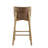 Indoor Wooden Barstool, Walnut Finished, Set Of 2