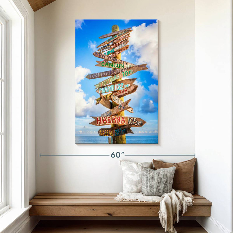 Key West Milemarker, 48" H x 32" W