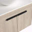 Meuble-lavabo mural 24 po avec lavabo en céramique et porte à fermeture en douceur
