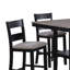 Ensemble de table à hauteur de comptoir et 4 chaises Losy, plateau carré en bois gris-117524271