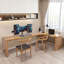 Bureau en bois massif en L Burlywood-1714551661-1714551666