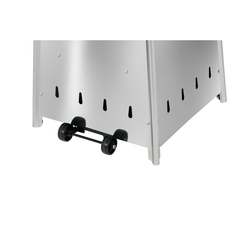 Chauffe-terrasse au propane 40 000 BTU, Argent/Gris