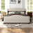 Parthenia 21.7" Mid-Century Modern Oval Nightstand, End Table With Fluted Sliding Doors And Built-In USB Charging Port-108609495