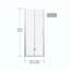 Pivot Shower Doors, Frameless Bi-Fold Swing Shower Door,1/4" (6Mm) Clear Tempered Glass Hardware, Reversible Installation-124566397