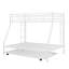 Lit simple sur lit double avec structure en acier robuste, lit superposé avec lit gigogne simple, échelles à deux côtés-1711515249