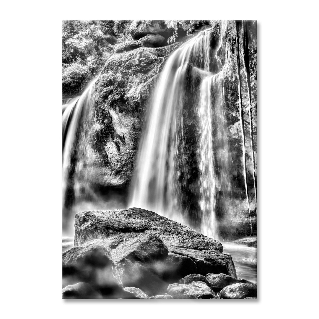 Glasbild Wasserfall