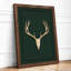Woodland Skull Scandinavian - Framed Print-1213689584-1213689585