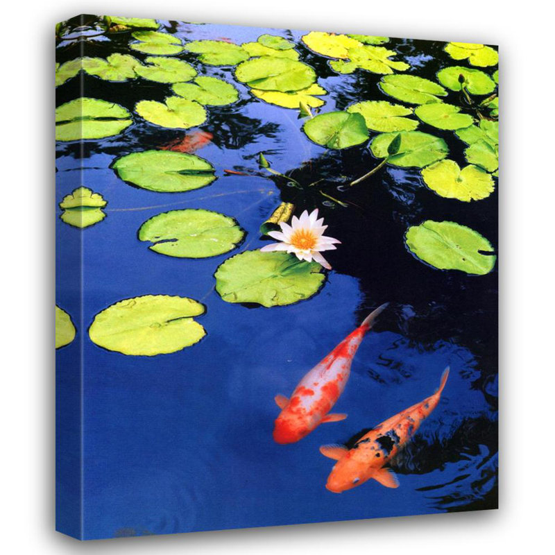 Koi Pond II, 18" H x 14" W