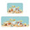 Beach Shells & Starfish, 2 Pcs Non Slip Kitchen Mats