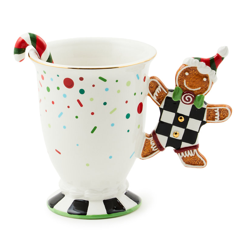 Bake Shop Gingerbread Handle Mug With Spoon