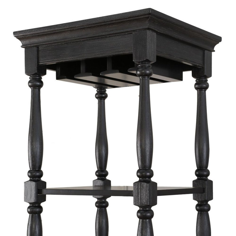 20'' Wine Bar, Black
