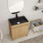 Meuble-lavabo simple 28 po avec lavabo en acier inoxydable