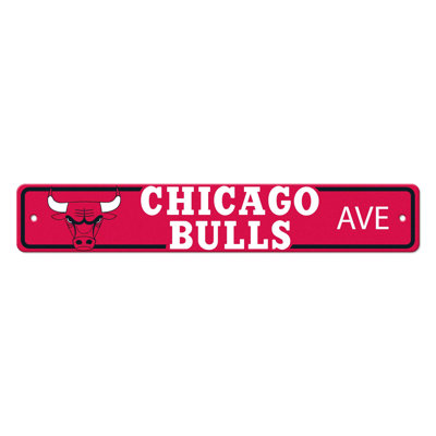 Logo Brands Chicago Bulls Street Sign In Red