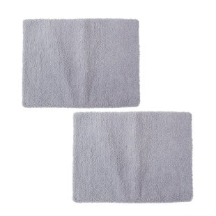 1pc Gray Double Layer Cat Litter Mat With Filtering Function, Anti