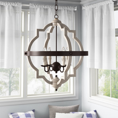 Lustre géométrique à 4 lumières Ambania