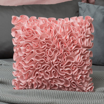Appliqued Microsuede Pillow Cover