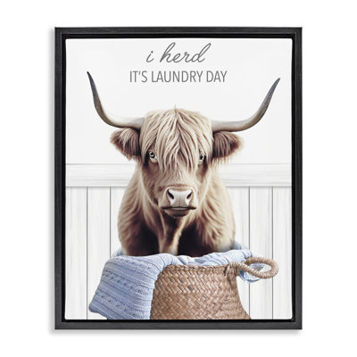 Cadre flottant Herd It's Laundry Day, design par Marcus Prime