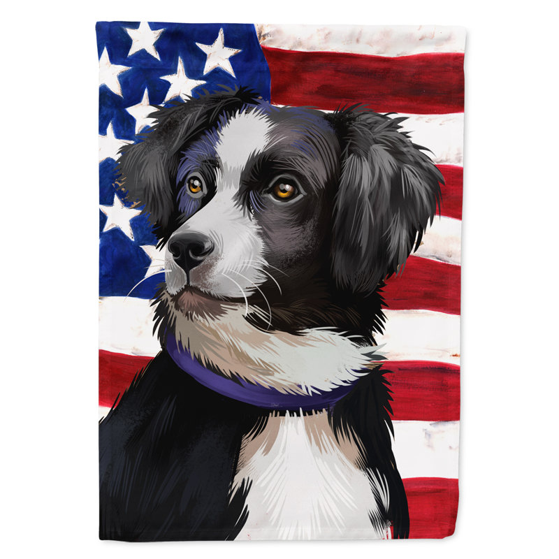 Polyester à 2 côtés 28 x 40 po drapeau maison, Berger australien