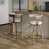 Beige Seat/Natural Frame