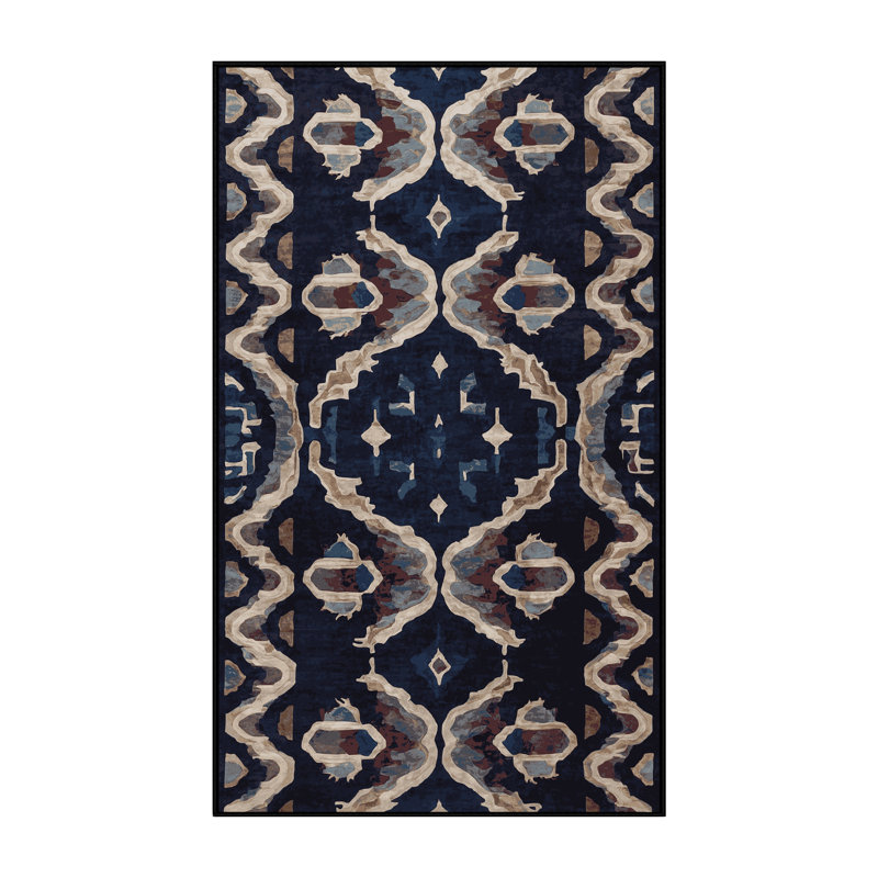 Tapis gris soyeux et moelleux, Rectangle 7 pi x 9 pi