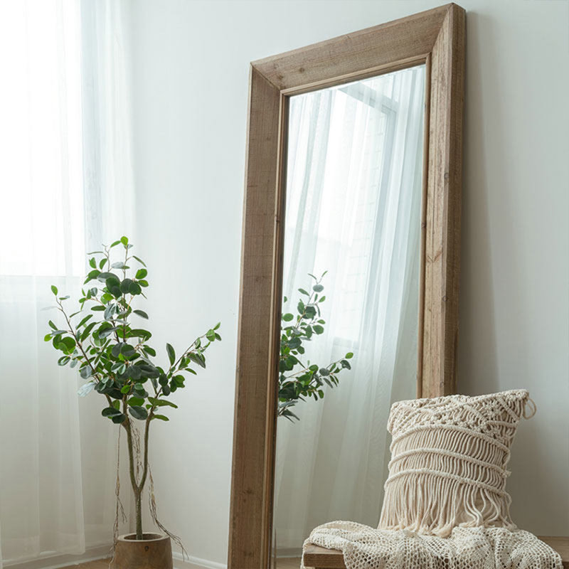 Rectangle Solid + Manufactured Wood Full Length Mirrors