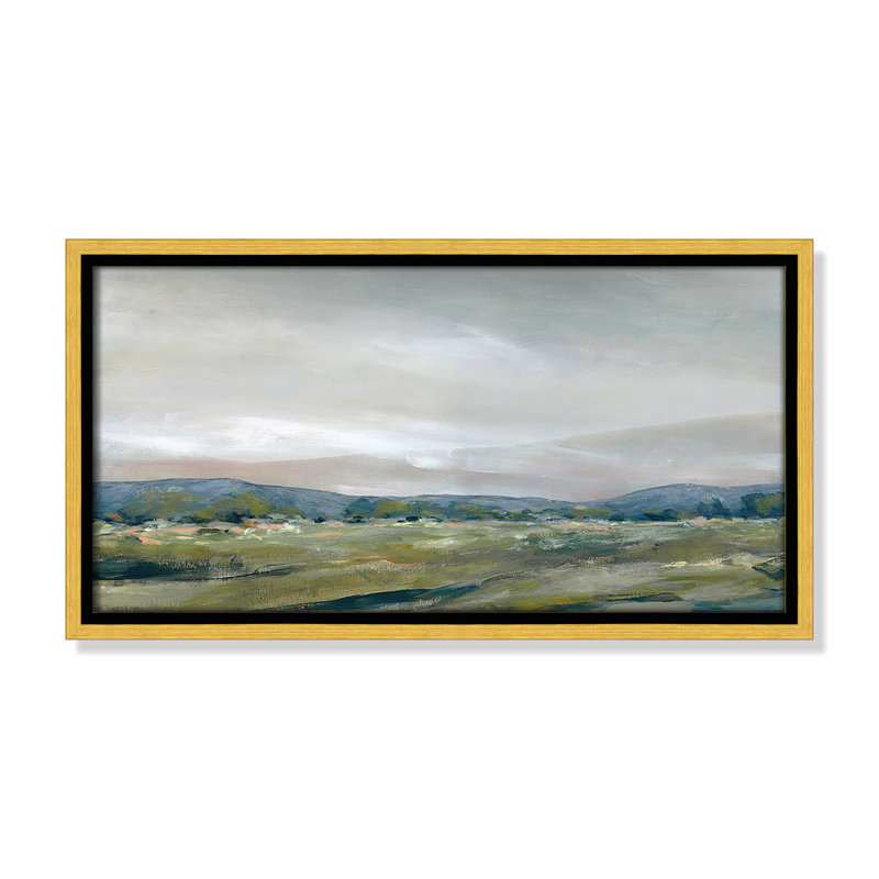 The Spring Coulee - Square Version Print par Carol Robinson, H 9,5 po x l 17,5 po, Doré