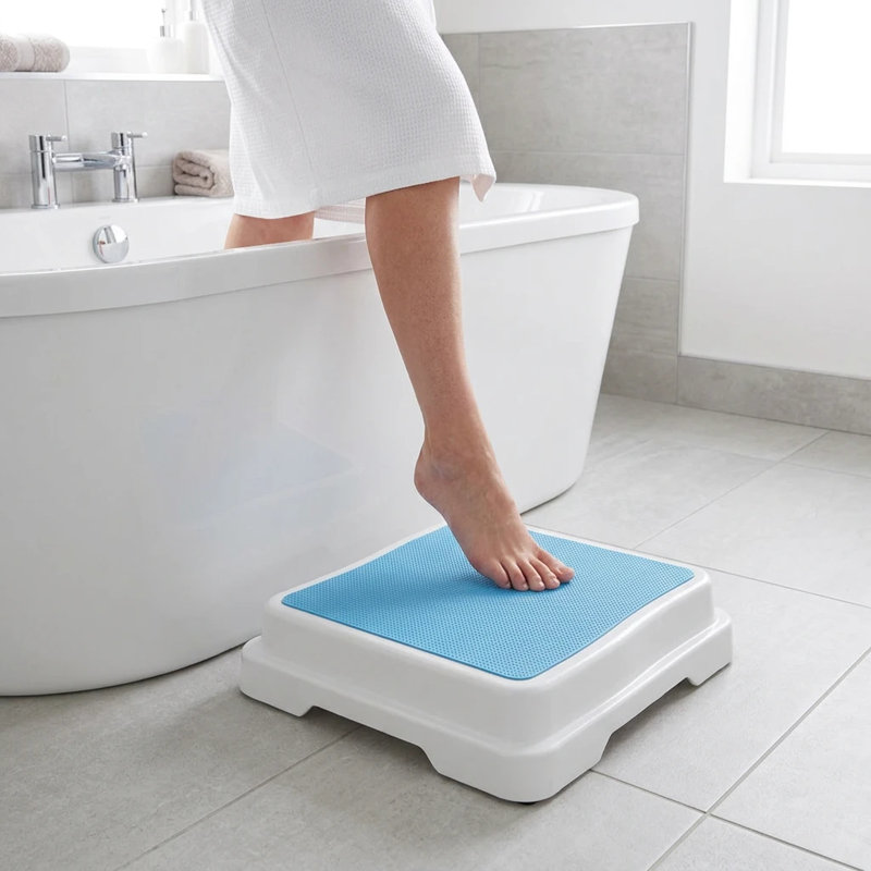 Blue Anti-Slip Bath Step 10cm