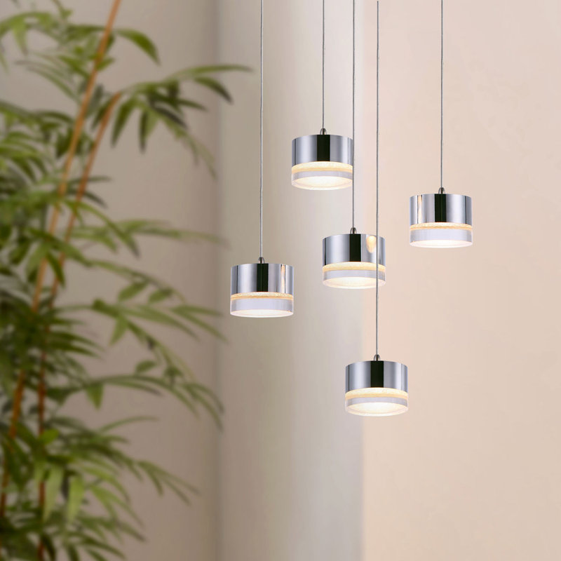 Barnsdall 5 - Light Cluster Pendant, Nickel