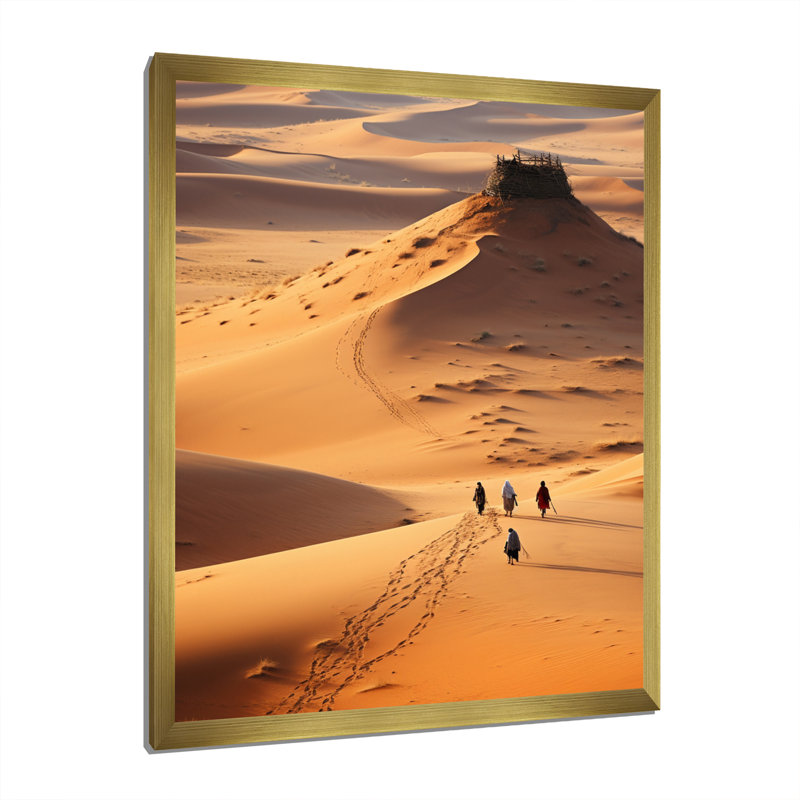 Doradus Desert Walk Dreams IV, reproduction d'art sur toile, H 44 po x l 34 po x P 1,5 po, Or