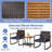 Arjen Acacia Wood Wicker 2 - Person Patio Conversation Set with Cushions-1002337892