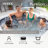 Intex PureSpa Plus Graystone Inflatable Hot Tub, 94 x 28", w/ Cup Holder 4-Pack