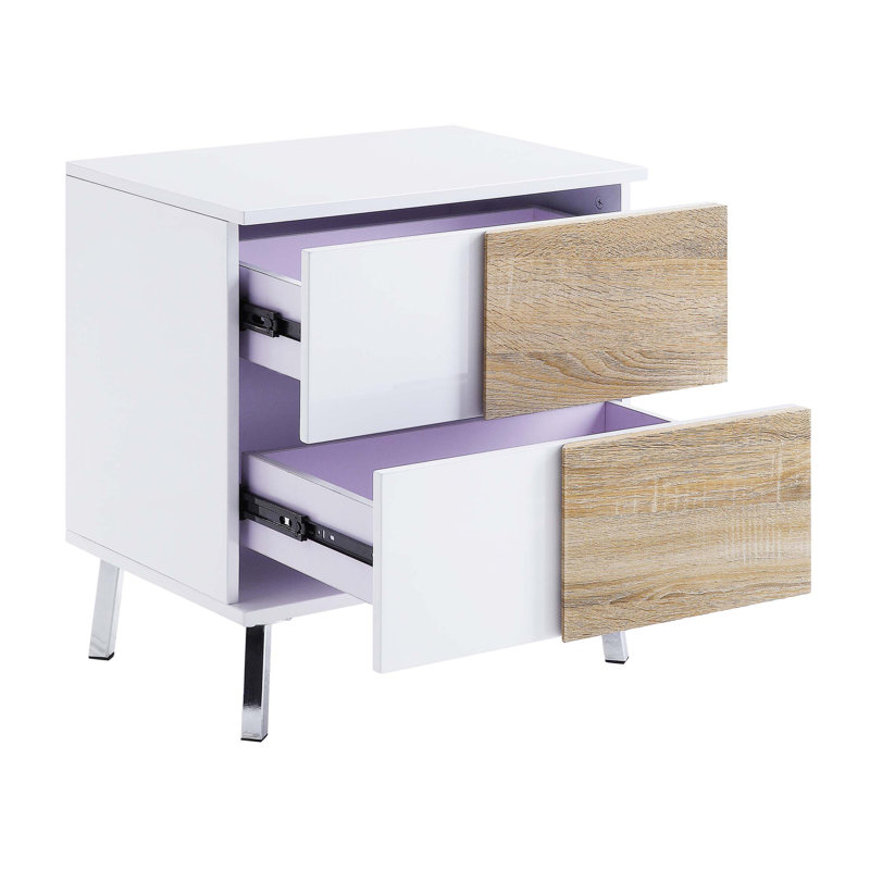 Table de bout avec 2 tiroirs