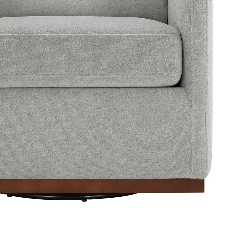 Fauteuil pivotant rembourré Bobbi, Elite Dove Performance