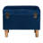 Baxton Studio Elias Modern Navy Blue Velvet Fabric Storage Ottoman