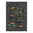 Veridian Floral Machine Washable Green / Black Indoor Area Rug with Non-Slip Backing-1382831041
