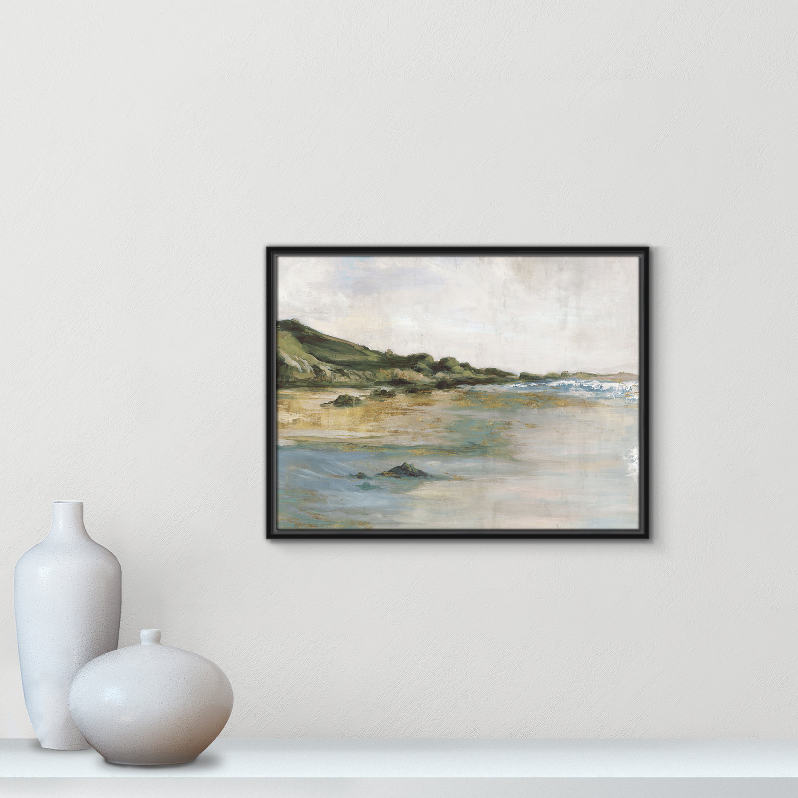 Cordoba "Tide's Edge" Print, 19.5" H x 25.5" W, Black