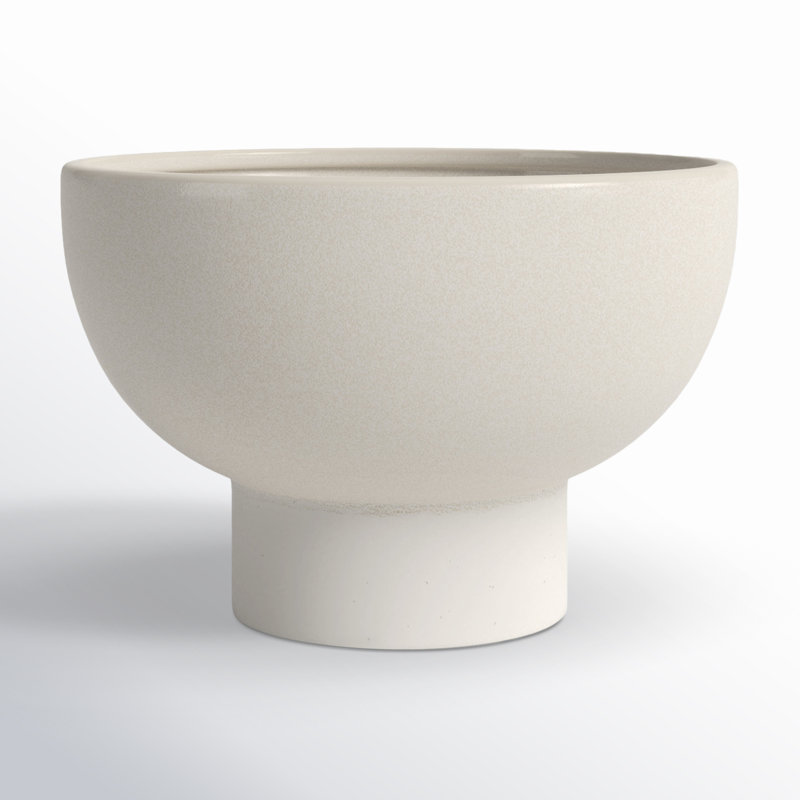 Vase de table en céramique Abie, H 5,25 po x l 7,25 po x P 7,25 po