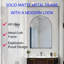 Armoire à pharmacie arquée encastrée, armoire de salle de bain murale en métal avec miroir et tablettes réglables-242738607