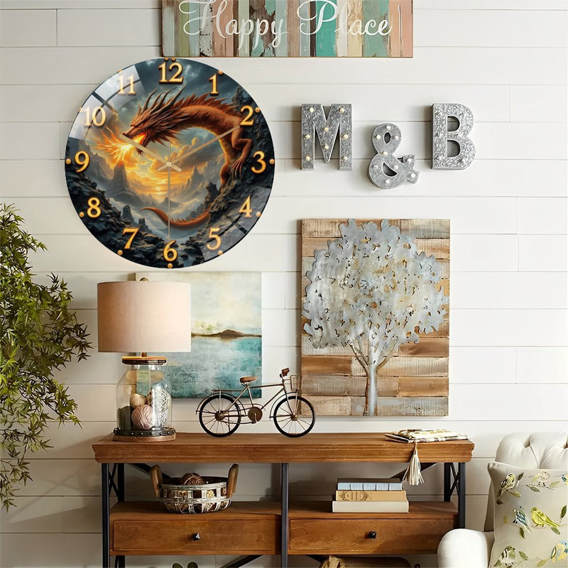 Horloge murale Dragon