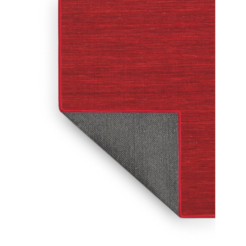 Tapis de zone rouge contemporaine, Rectangle 8 pi x 10 pi
