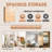 Wooden 6 Flip Drawers Shoe Cabinet-2058720958