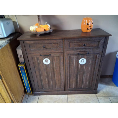 Farmhouse Laundry Basket Cabinet