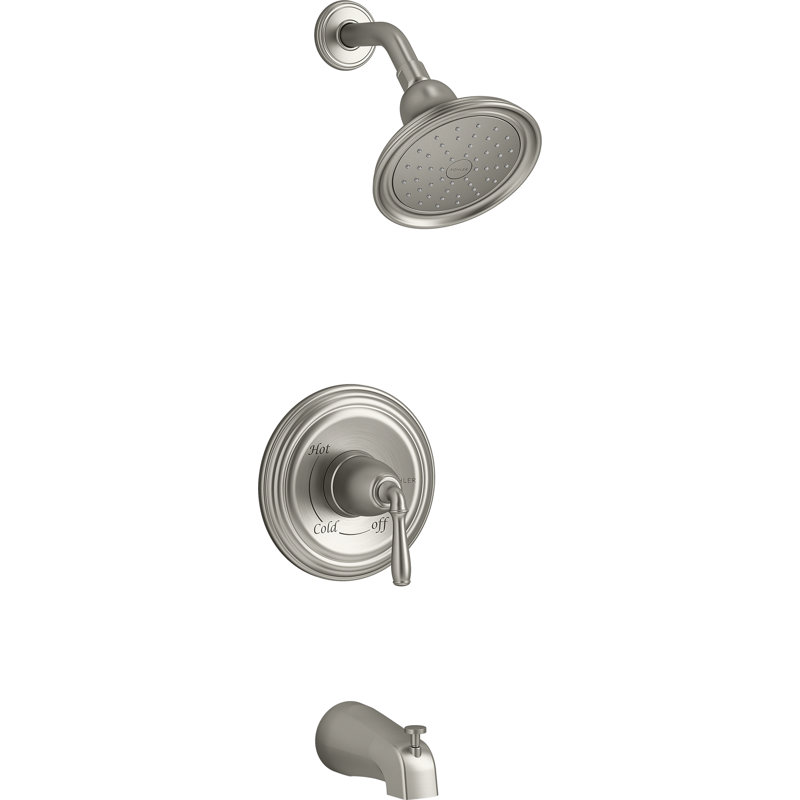 Kohler Devonshire Tub and Shower Faucet, Vibrant Brushed Nickel