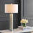 31.5" White Table Lamp Set