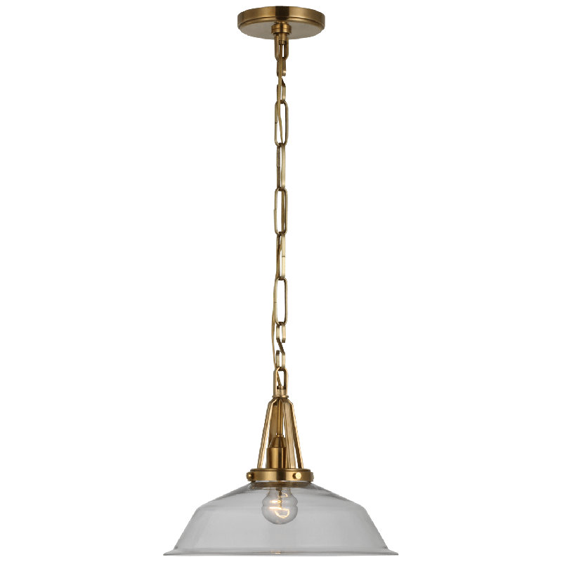 Chapman & Myers Layton Pendant, Antique Burnished Brass, 84.38" H x 14" W x 14" D