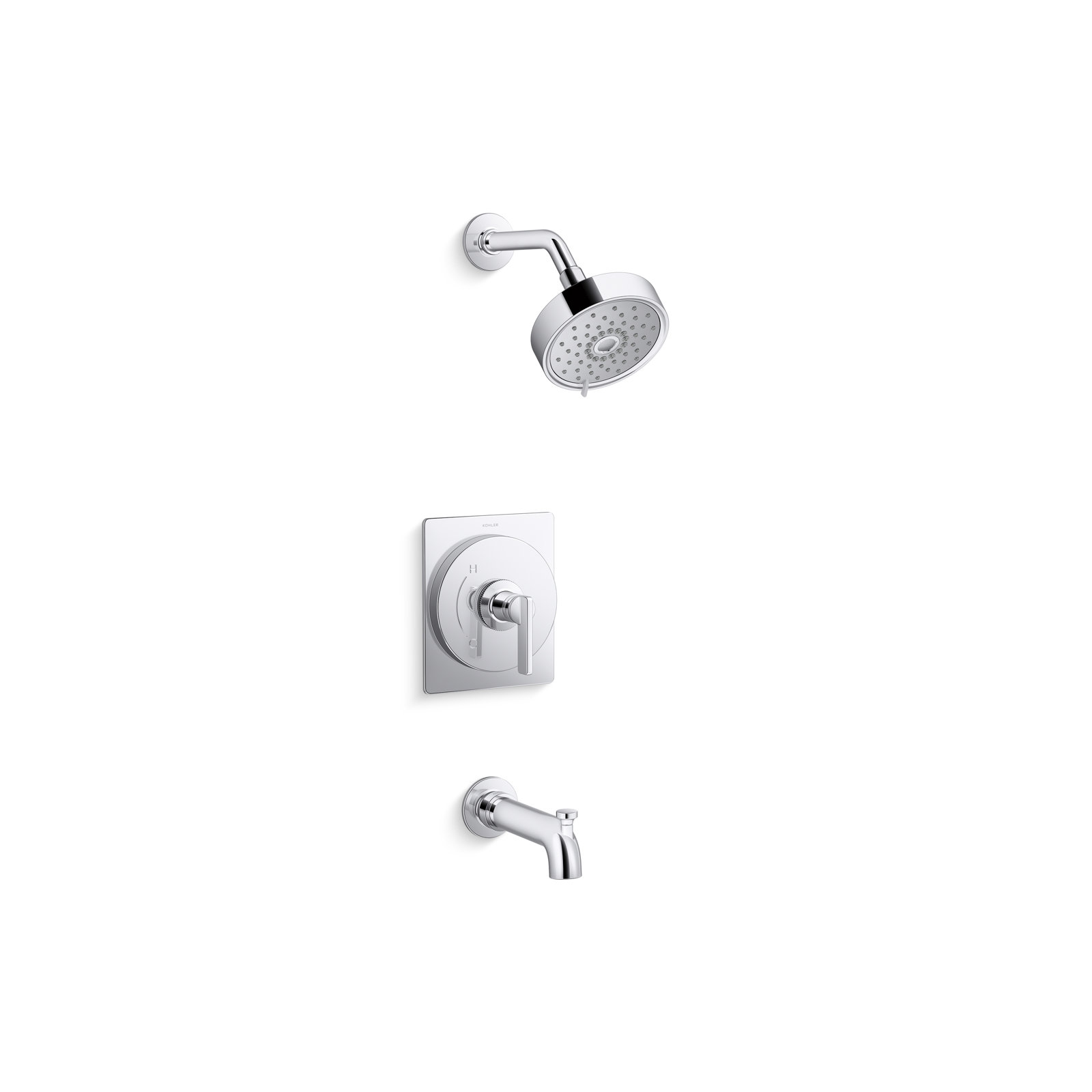 Castia by Studio McGee Rite-Temp Bath and Shower Trim Kit 1.75 GPM, Polished Chrome
